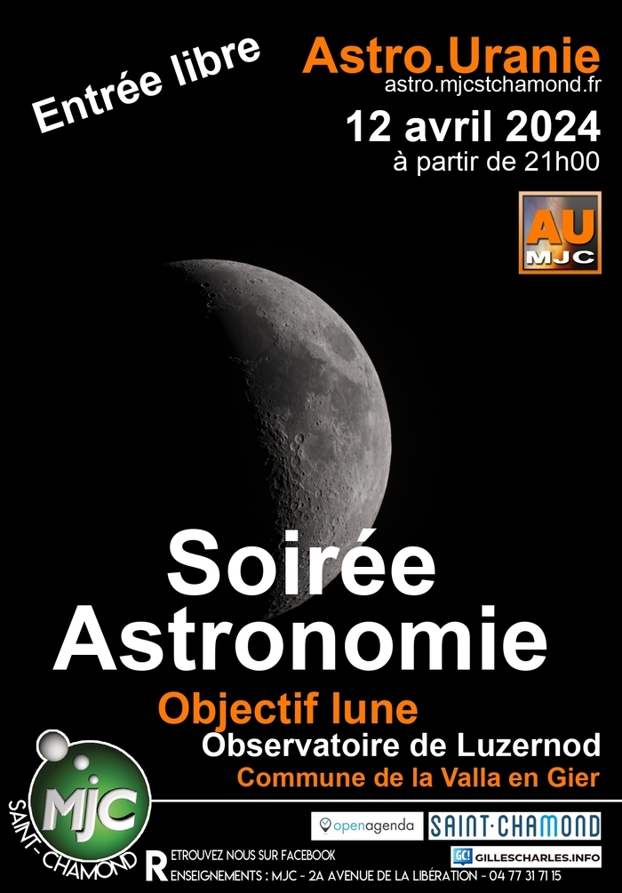 Objectif lune Observatoire de Luzernod La Valla-en-Gier