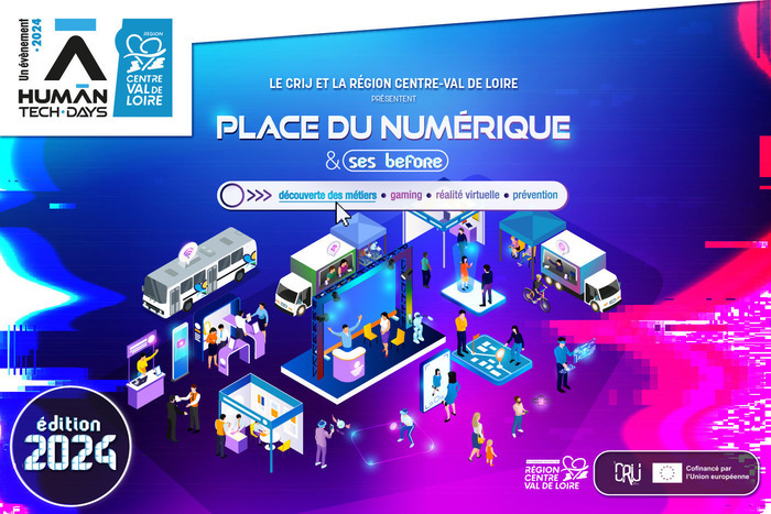 Place du numérique 2024 à Bourges place Etienne Dolet