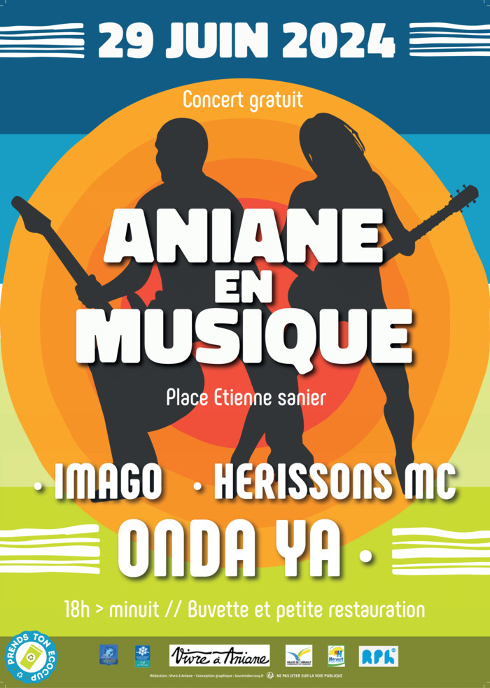 Aniane en Musique : Onda Ya + Hérissons MC + Imago Place Etienne Sanier