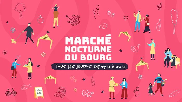 Marché nocturne du Bourg Place Marc Dulout - Zone marché Villenave-d'Ornon