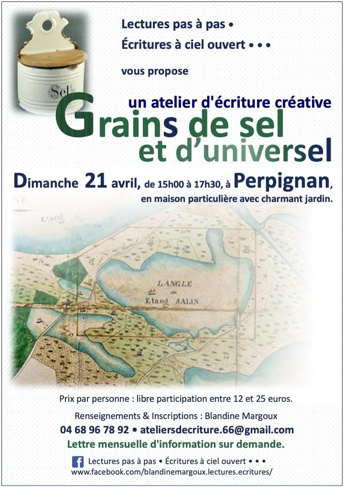 "Grains de sel et d'universel" • Atelier d'écriture créative Quartier des aviateurs Perpignan