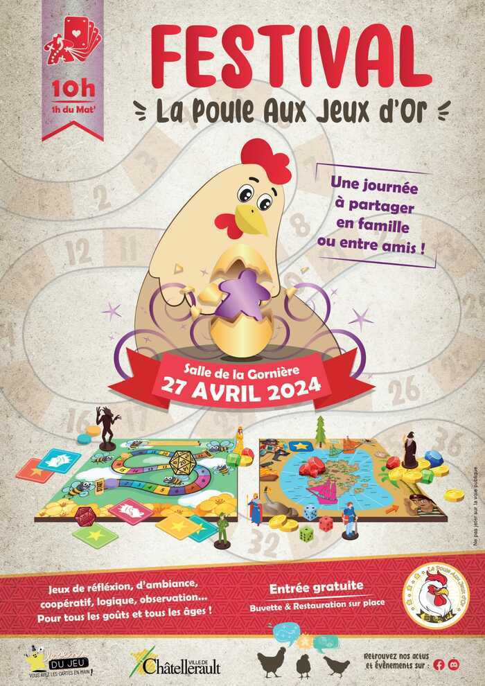 Festival la poule aux jeux d'or salle de la Gornière Châtellerault