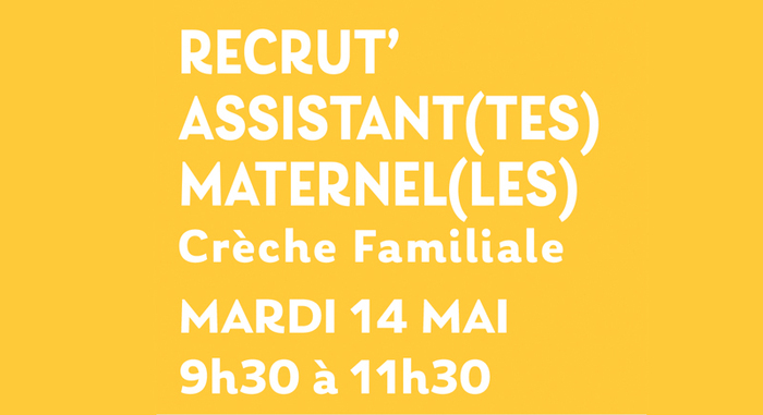 Recrut' assistant(es) maternel(les salle des terres-blanches Amilly