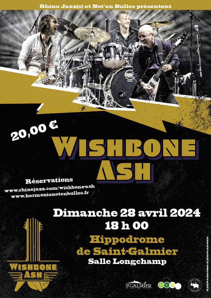 Concert WHISBONE ASH Salle Longchamp
