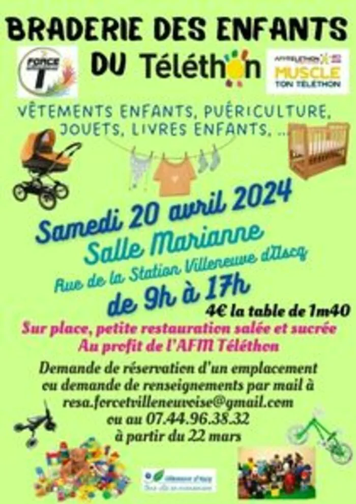 Braderie des enfants du Téléthon Salle Marianne Villeneuve-d'Ascq