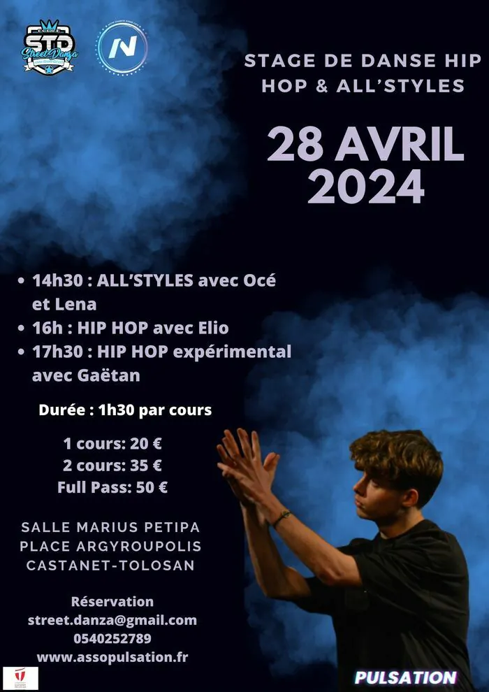 Stages de danse Hip Hop et All'Styles Salle Marius Petipa Castanet-Tolosan