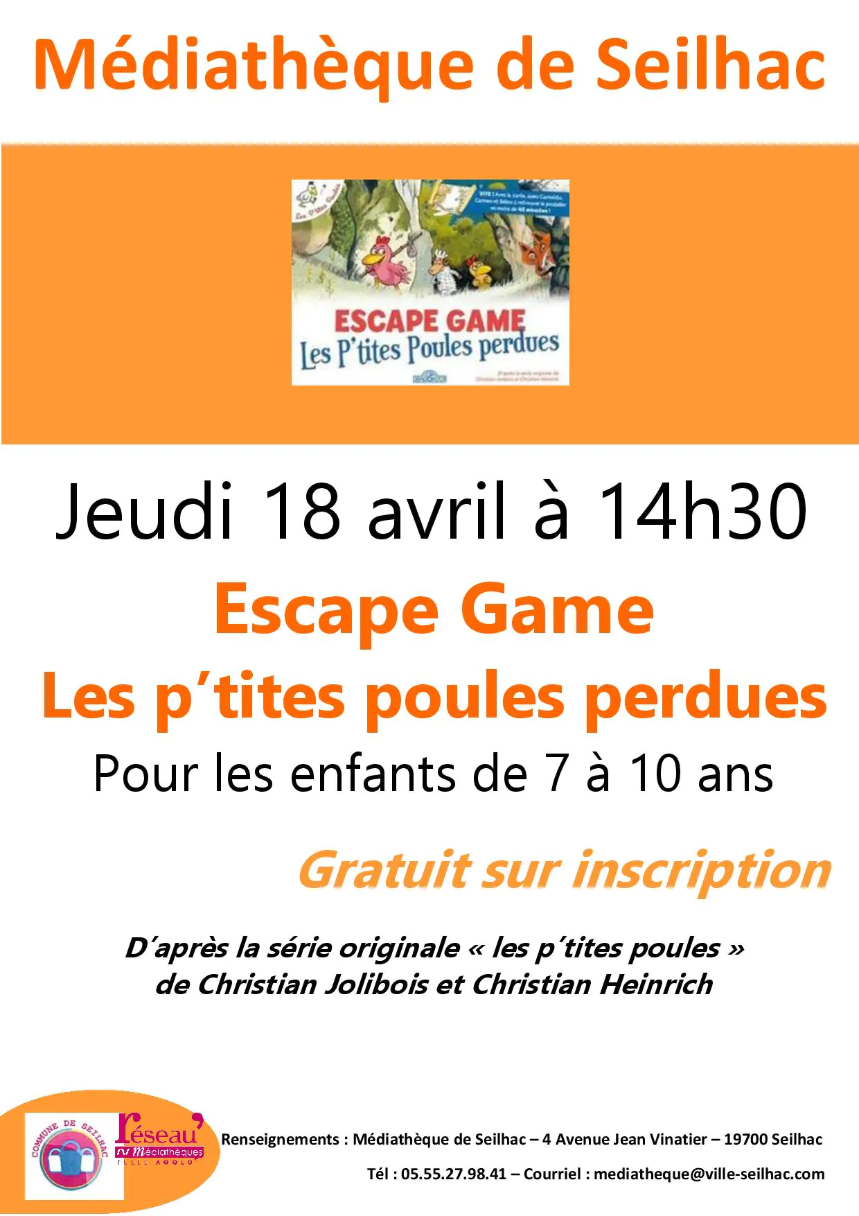 Escape Game "Les p'tites poules perdues"