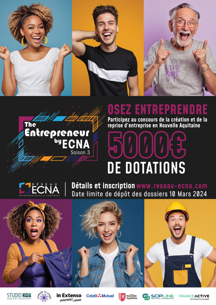 The Entrepreneur by ECNA – Concours du meilleur pitch de Nouvelle Aquitaine Socrate Conseil & Formation Libourne