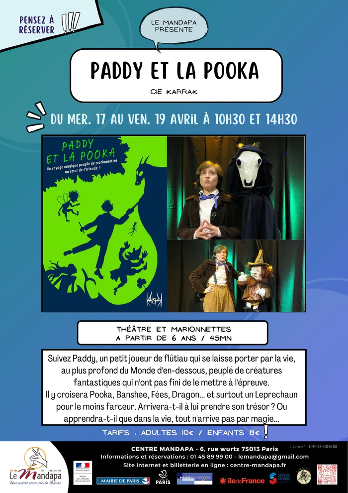 Paddy et la Pooka - Théâtre et marionnettes