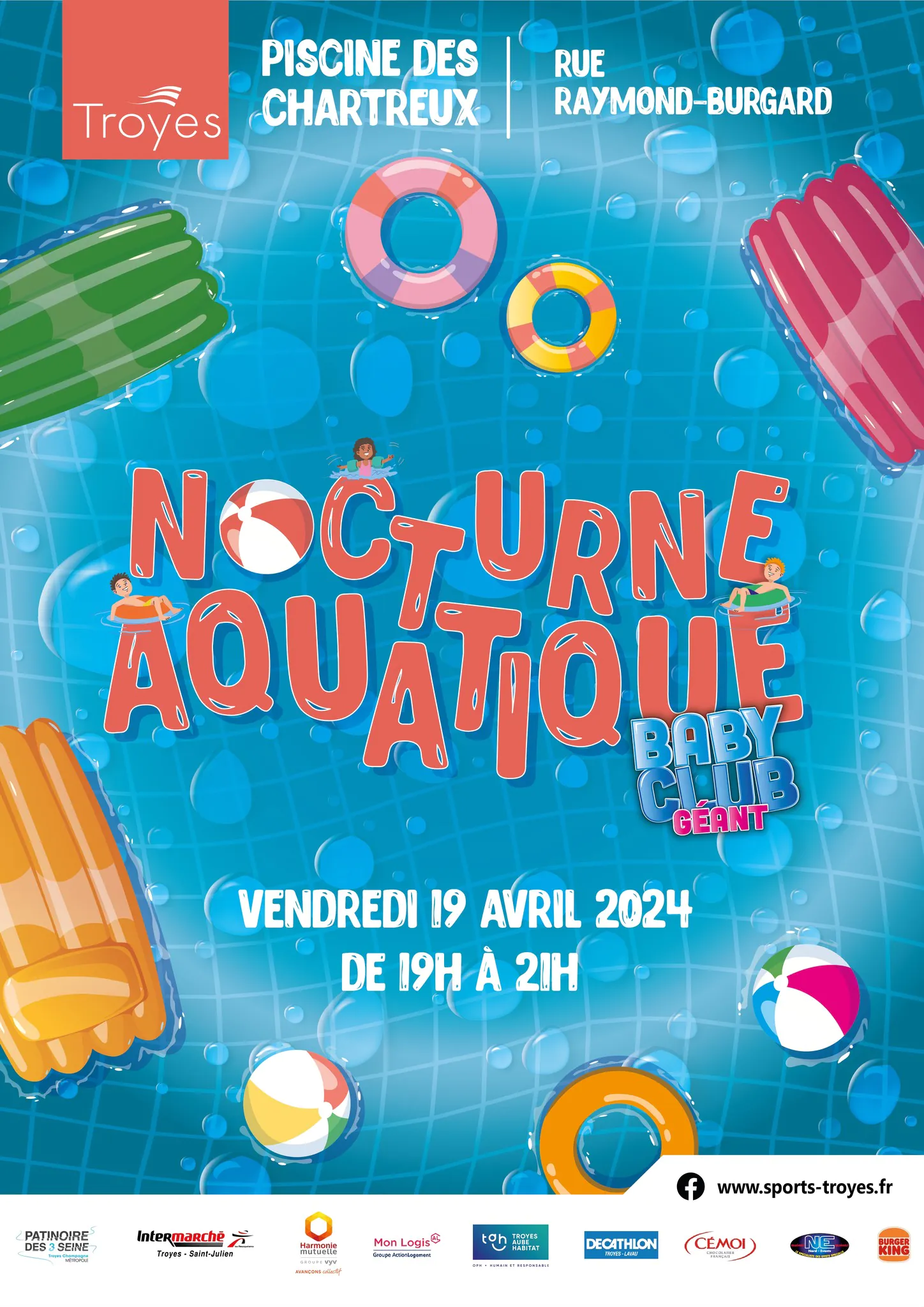 Nocturne aquatique Baby Club Géant