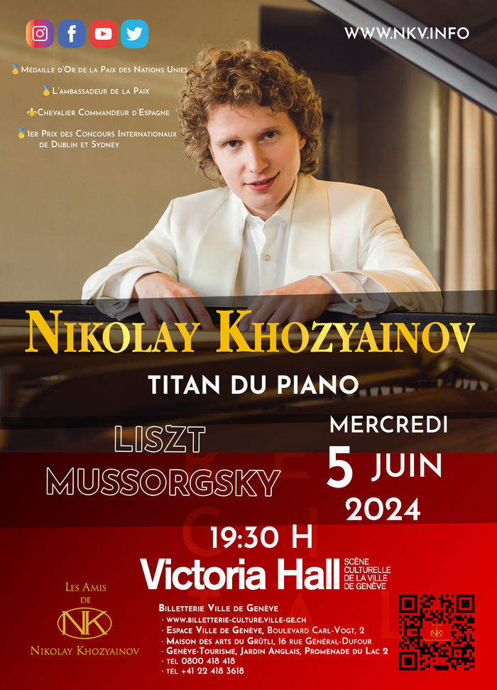 Nikolay Khozyainov. Titan du piano Victoria Hall Genève