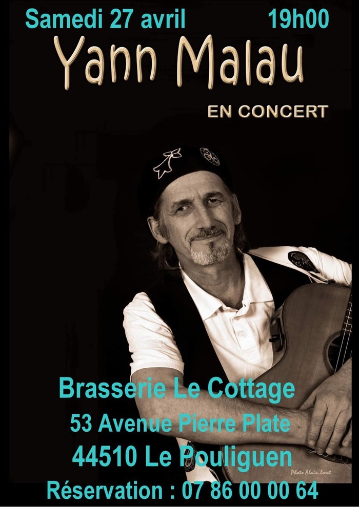 Concert - Yann Malau 53 avenue de la pierre plate 44510 Le pouliguen Le pouliguen