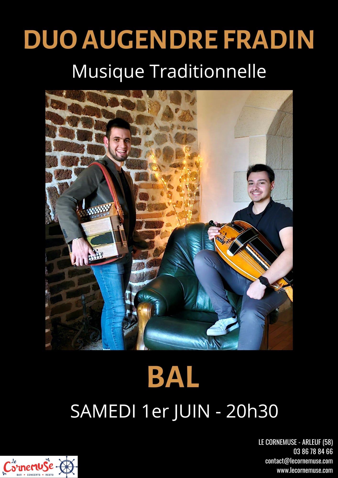 Duo Augendre Fradin musique traditionnelle