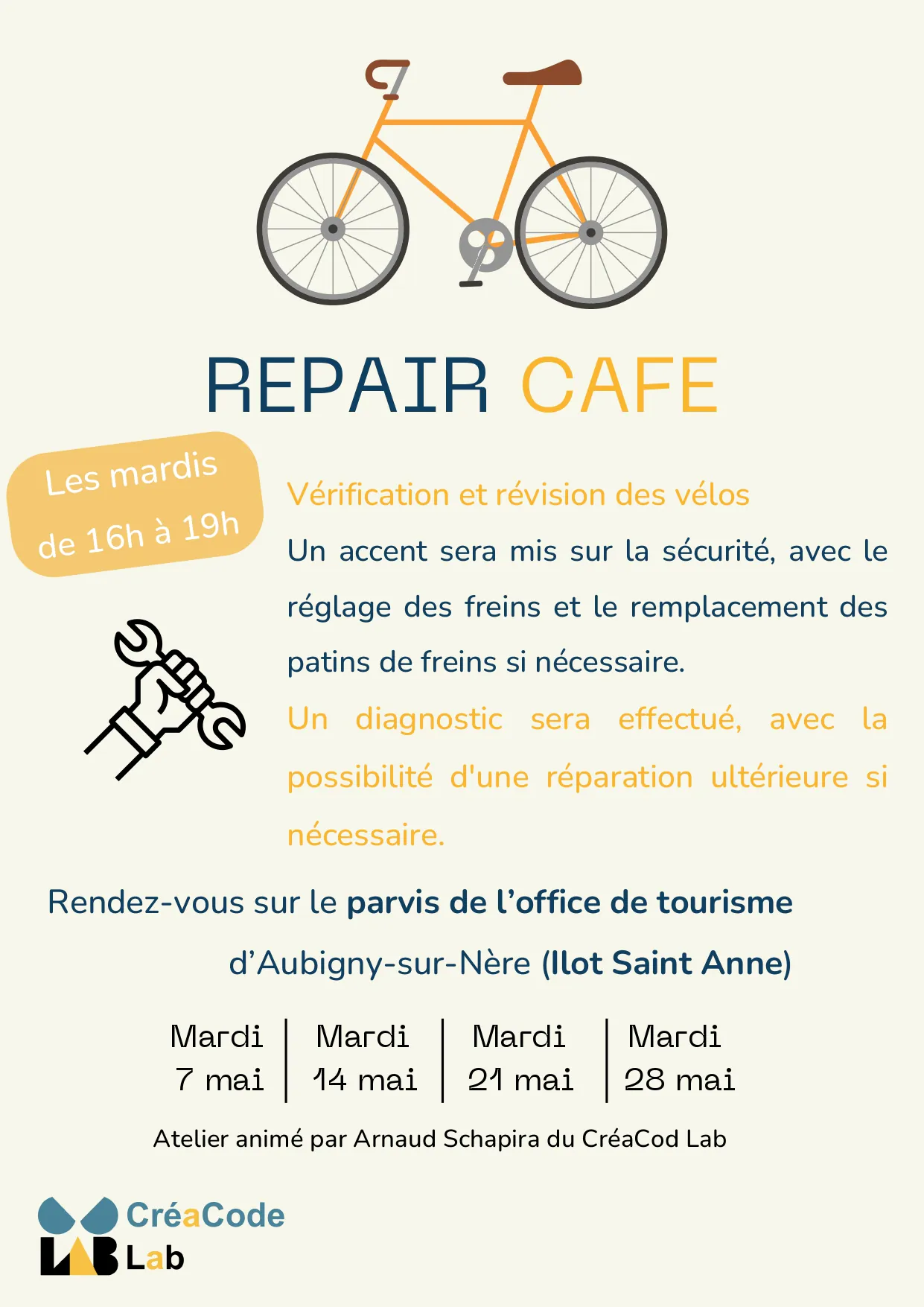 Mai à vélo Repair Café