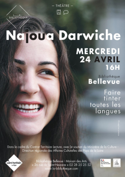 Faire tinter toutes les langues avec Najoua Darwiche Bibliothèque Bellevue - Maison des Arts