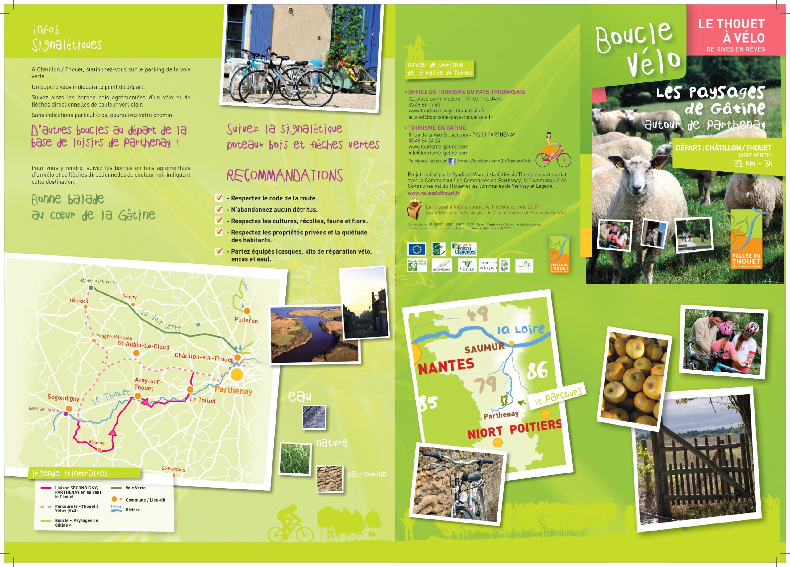 Boucle vélo en vallée du Thouet : Les paysages de Gâtine Châtillon-sur-Thouet Nouvelle-Aquitaine