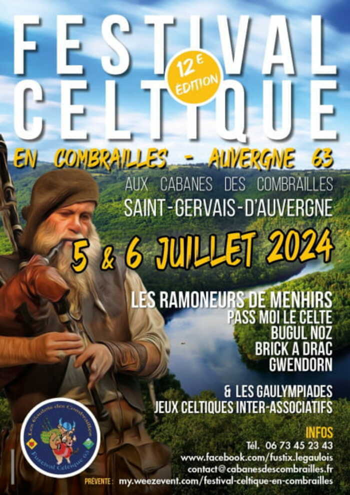 12eme Festival Celtique des Combrailles - St Gervais d'Auvergne Cabanes des Combrailles