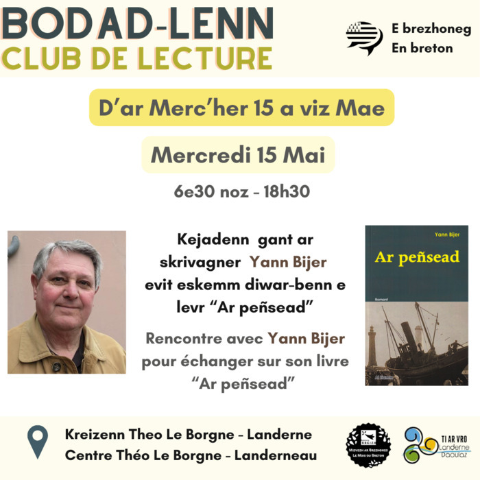 Club de lecture - Avec Yann Bijer Centre Théo le Borgne