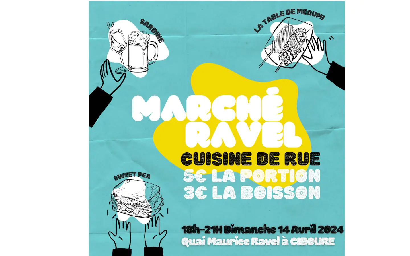 Marché Ravel cuisine de rue