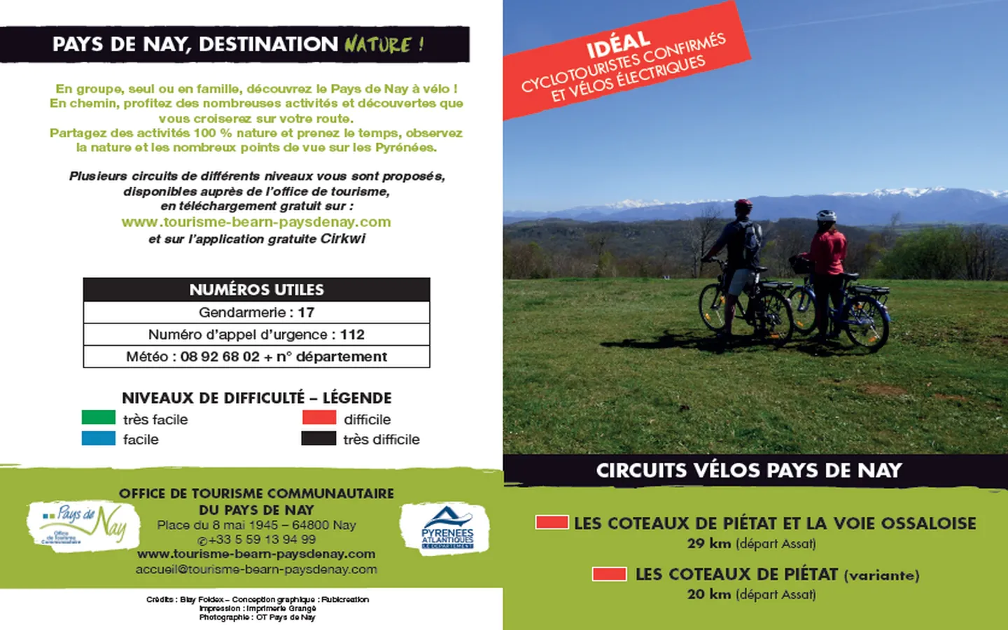 Circuit vélo 5 : les coteaux de Piétat et la voie ossaloise Assat Nouvelle-Aquitaine