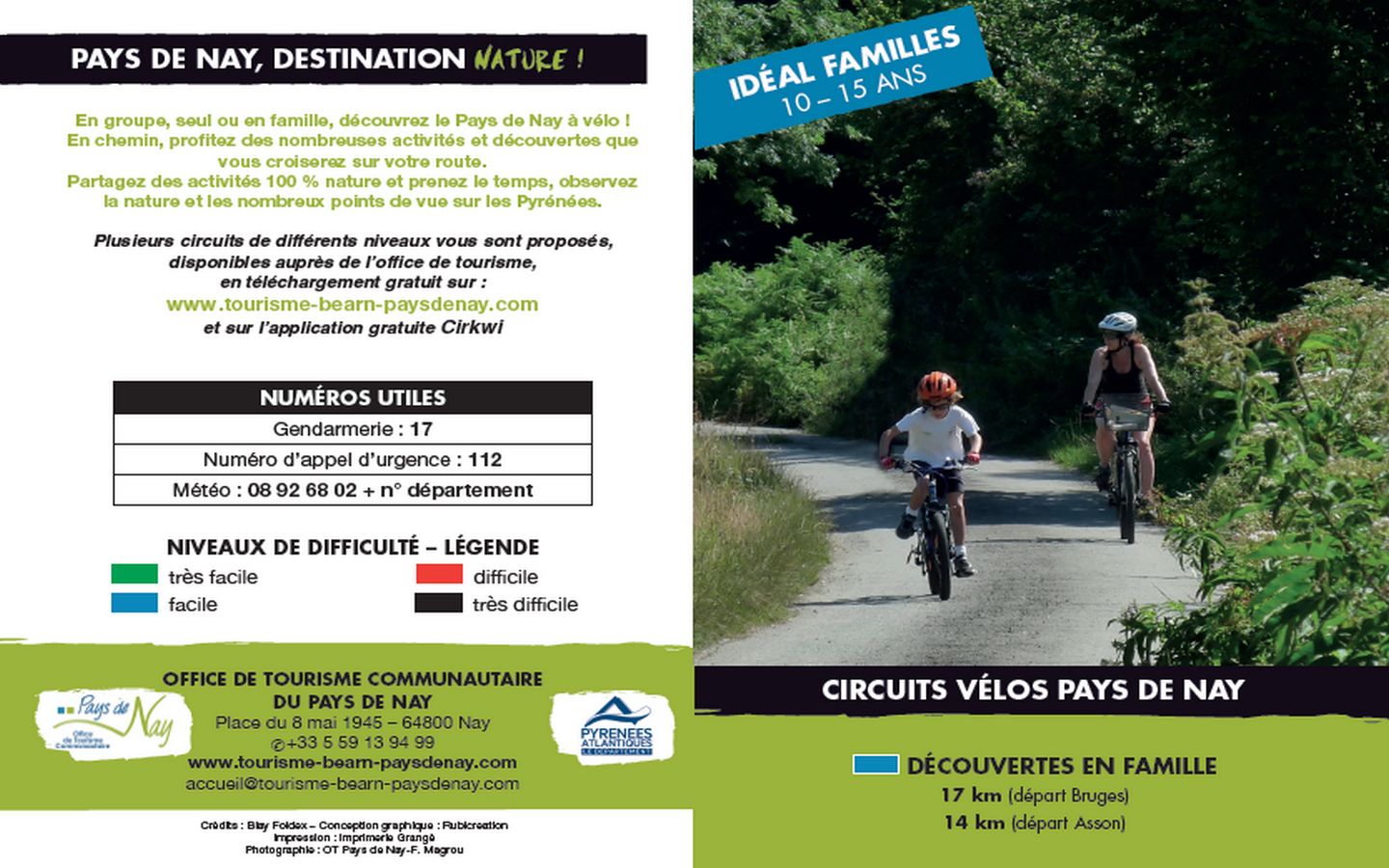 Circuit vélo 3 bis : découverte en famille Asson Nouvelle-Aquitaine