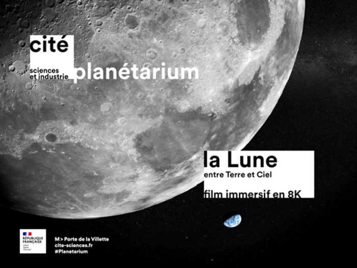 Entre Terre et Ciel... La Lune au planétarium Cité des sciences et de l'industrie Paris