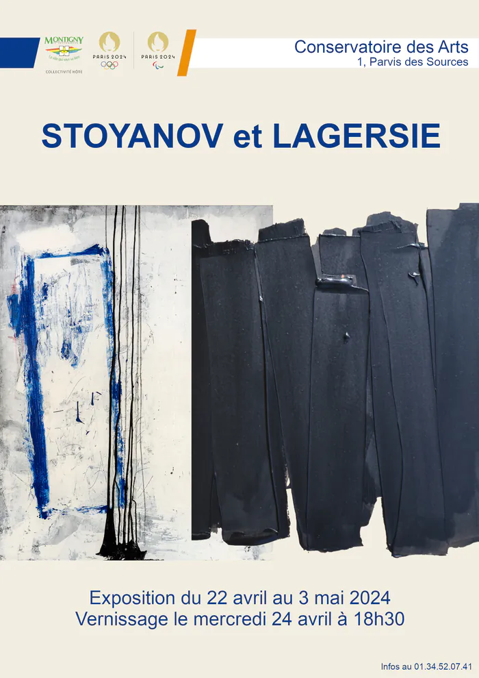 Exposition de STOYANOV ET LAGERSIE Conservatoire des Arts Montigny-le-Bretonneux