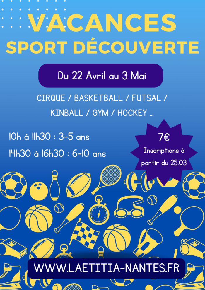 Vacances Sport Découverte CSC Laetitia Nantes