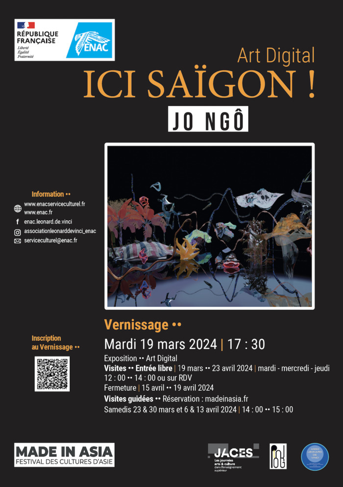 ICI SAÏGON : plongée dans l'univers de l'artiste Jo Ngô Ecole nationale de l'aviation civile (ENAC) Toulouse