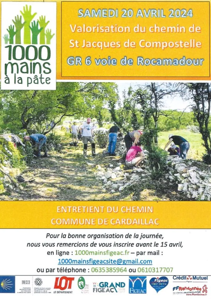 "1000 Mains à la Pâte" Valorisation du Chemin de Compostelle