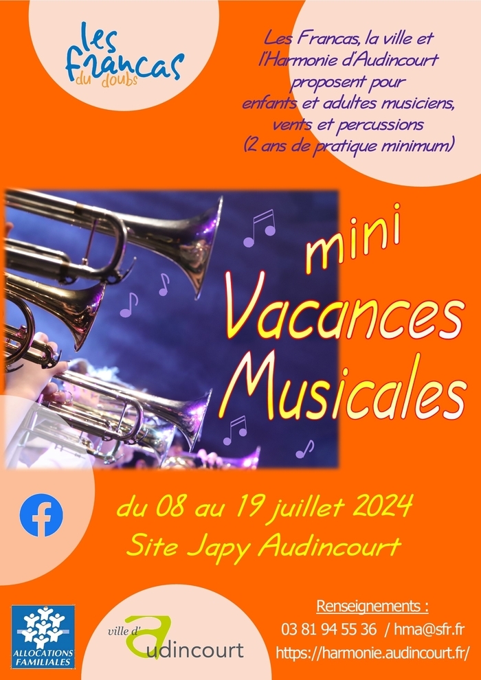 Concert : mini Vacances Musicales Filature AUDINCOURT