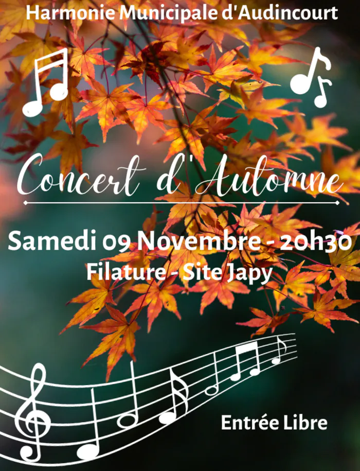 Concert d'Automne Filature AUDINCOURT