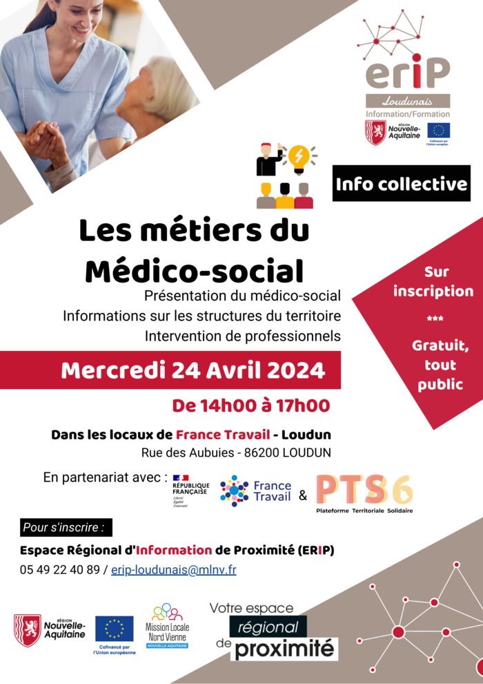 Les métiers du Médico-social France Travail Loudun Loudun