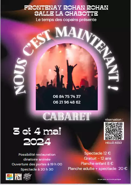 25e édition du cabaret "Nous c'est maintenant" à Frontenay-Rohan-Rohan