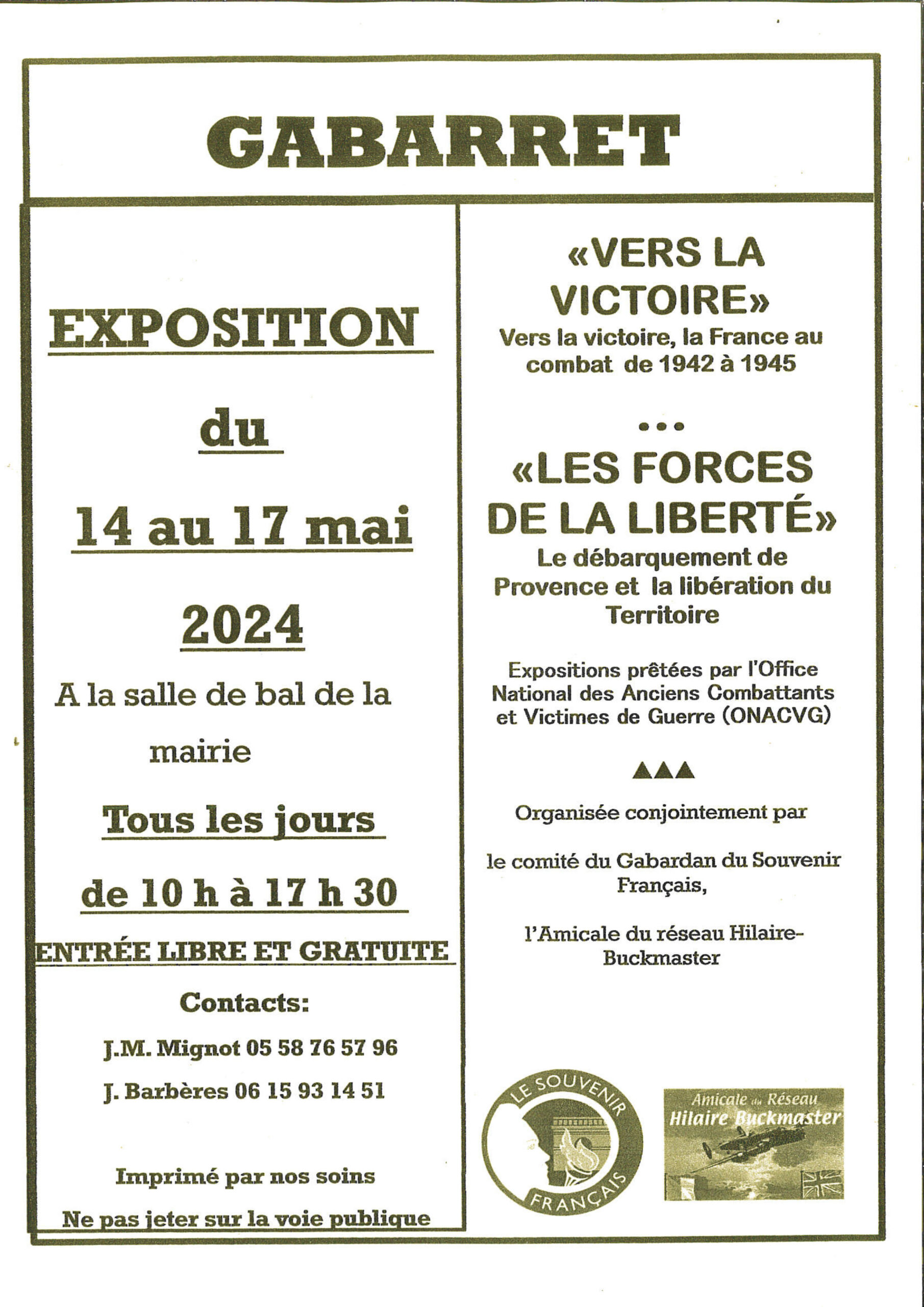 Expositions "Vers la Victoire" & "Les Forces de la Liberté"