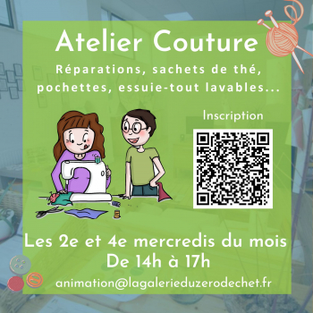 Atelier couture - Galerie Zéro Déchet Galerie du Zéro Déchet