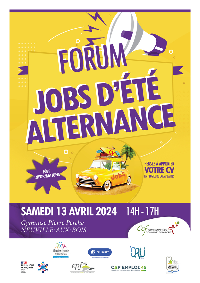 Forum Jobs été et Alternance Gymnase Pierre Perche Neuville-aux-Bois