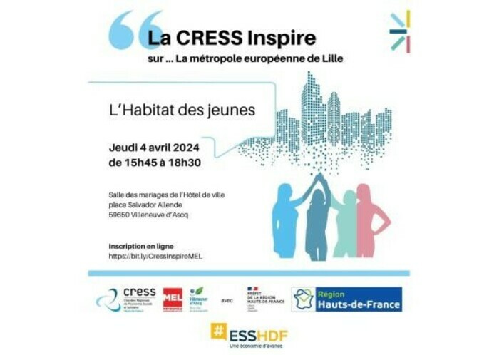 La CRESS Inspire sur la Métropole Européenne de Lille Hôtel de Ville Villeneuve d'Ascq Villeneuve-d'Ascq