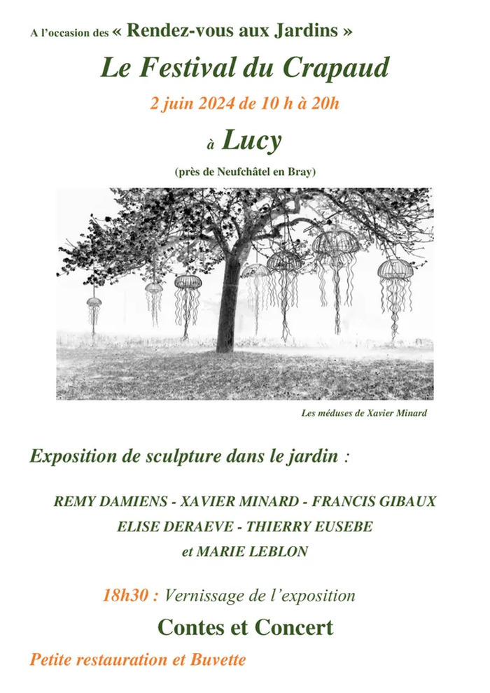 Exposition de sculptures Jardin du Crapaud à trois pattes Lucy