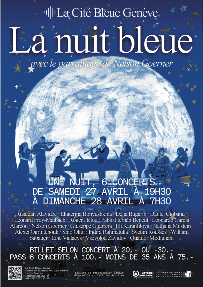 La Nuit Bleue (concerts / marathon musical) La Cité Bleue Genève
