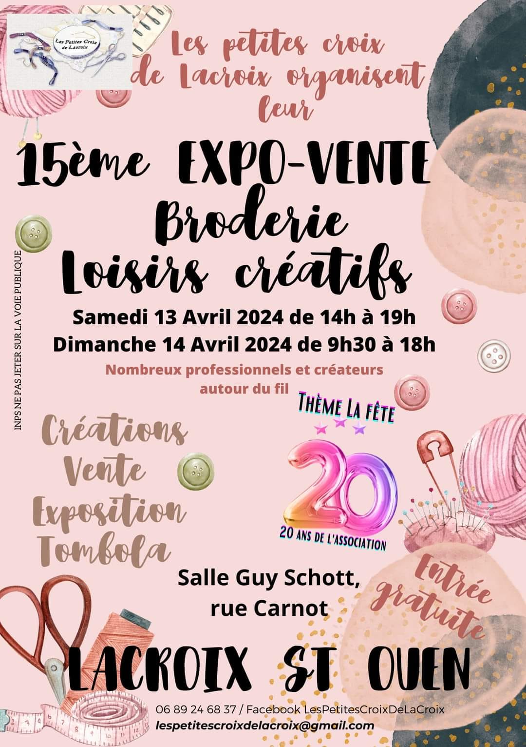 Expo-vente Broderie et loisirs créatifs - 15ème édition