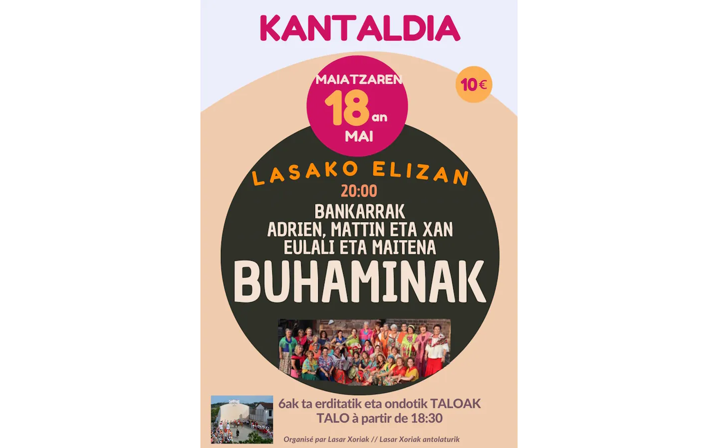 Kantaldia concert de chants basques Buhaminak