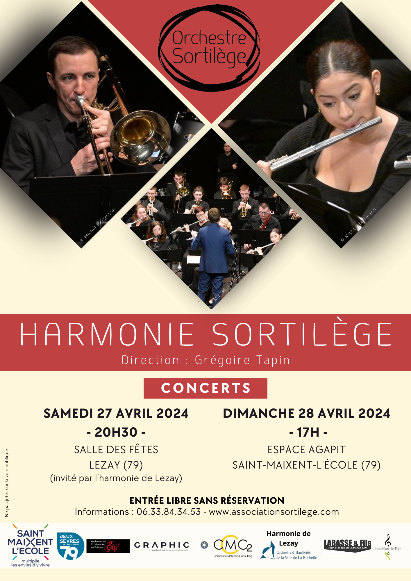 Concert de l'Harmonie Sortilège Printemps 2024