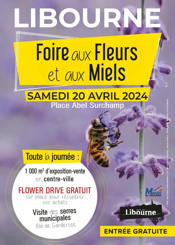 Foire aux fleurs et aux miels Mairie de Libourne Libourne