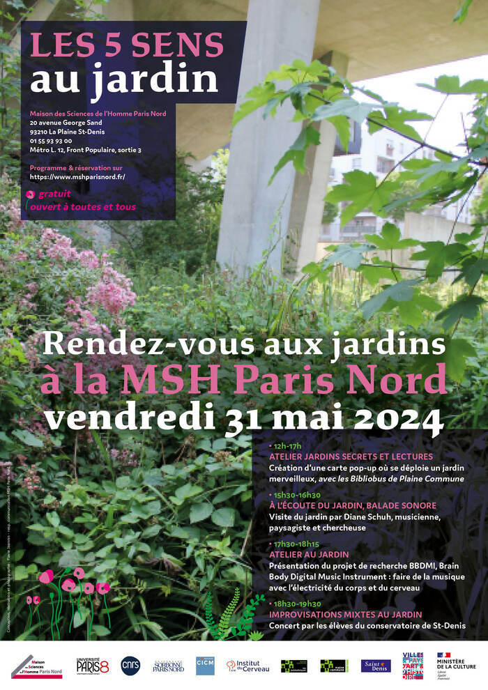 Concert dans le jardin de la MSH Paris Nord Maison des Sciences de l'Homme Paris Nord Saint-Denis