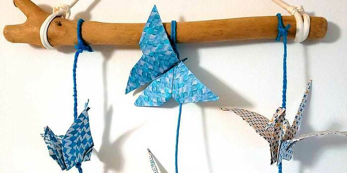 Atelier de création d’un mobile en origami et bois flotté Maison RêVée Bègles