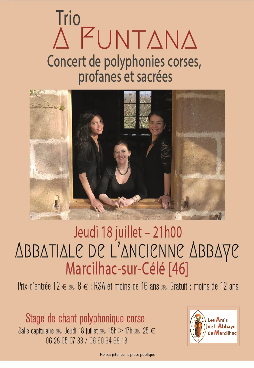 Concert de polyphonies corses à l'Abbaye de Marcilhac