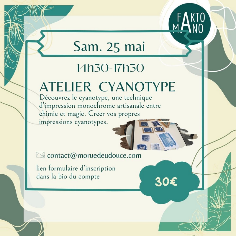 Atelier Cyanotype Boutique Collective Fakto Mano