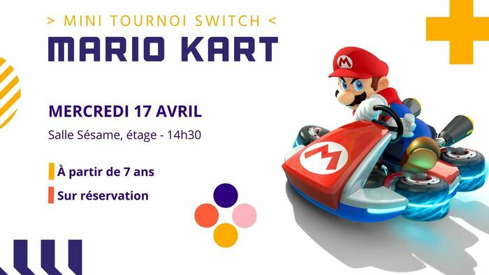 Mini tournoi Mario Kart Médiathèque - Le Grand Logis Bruz