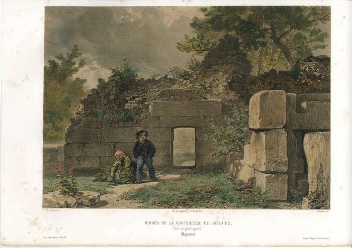 De curieuses ruines : la forteresse antique au 19e siecle Musée archéologique départemental de Jublains Jublains